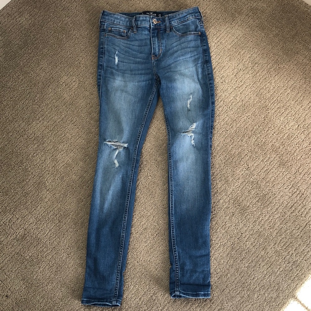 Holister distressed jeans EUC condition size 3S